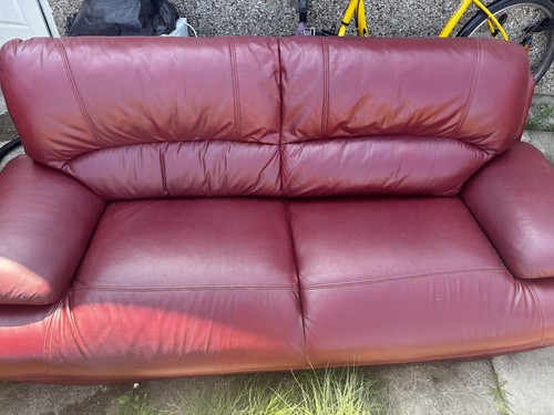 Leather sofa - leather,