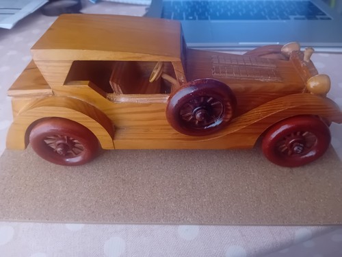 Wooden toy car - car, ford