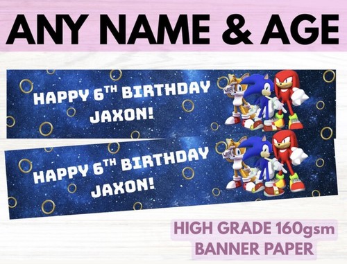 Personalised sonic birthday - personalised,