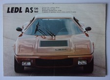 LEDL AS 130 & AS 160 Sports Car orig 1981 Sales Brochure - Ger/Fr/Eng/It Text