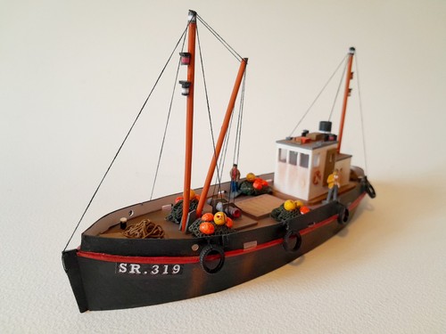 Model railway fishing - model,