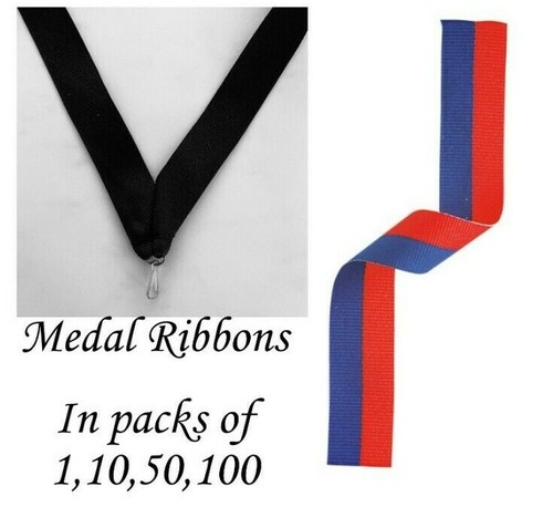 Blue and red medal - red,