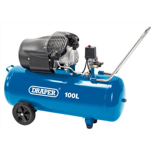 100l twin air compressor - v-twin,