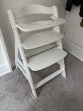Hauck Alpha+ Wooden Highchair - White