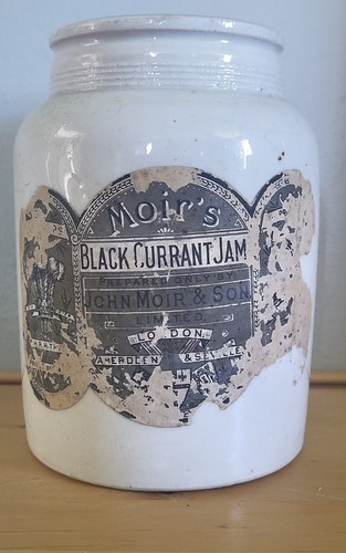 Moirs blackcurrant jam jar - moirs,