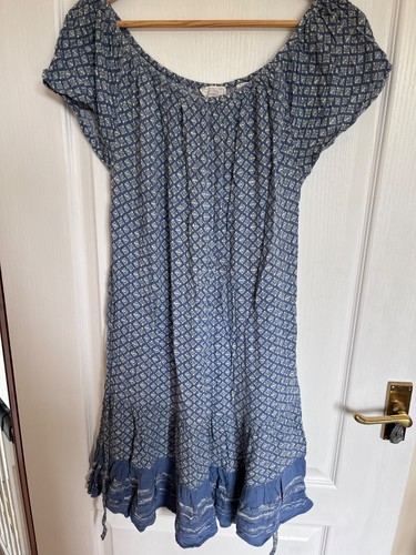 Fat face blue patterned dress - fat,