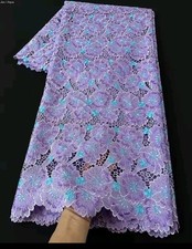Premium Lilac Floral Lace with
