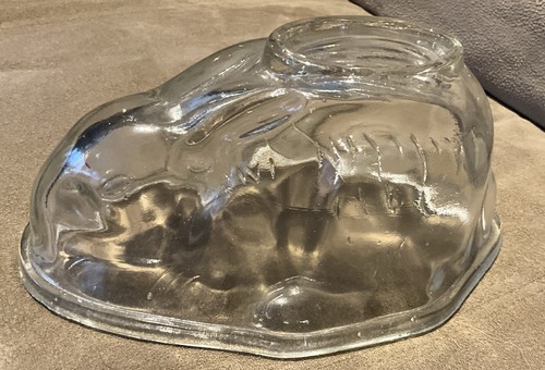Vintage rabbit glass jello - vintage,