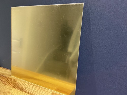 Mirror gold acrylic - gold, perspex