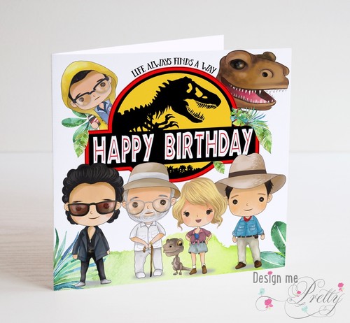 Jurassic park birthday card - jurassic,