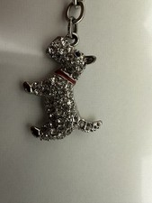 CRYSTALS SCOTTY DOG KEYRING SPARKLY GLITTERY METAL SCOTTISH TERRIER