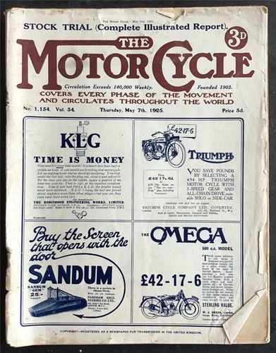 The motor cycle - the, may