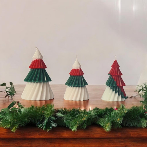 Christmas tree candles set 3 - christmas,