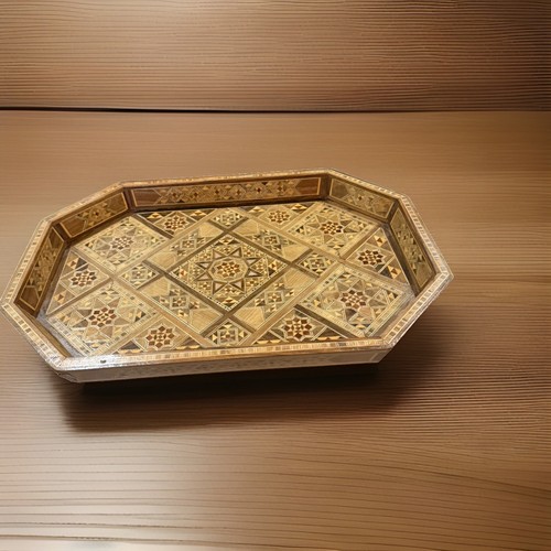 Vintage syrian mosaic wood - ,