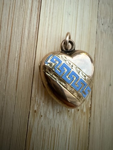 Victorian solid 9ct enamel - victorian,