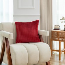 Ribbed Cushion Cover With