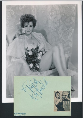 Kay kendall 1950 s signed - kendall,