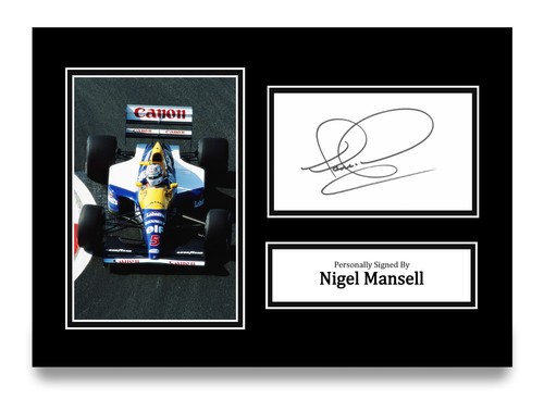 Nigel mansell signed - nigel,