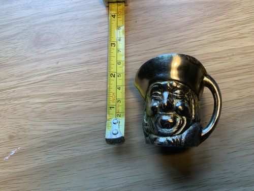 Vintage miniature brass toby - brass,
