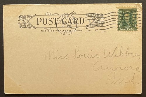 Dayton ohio post card mailed - card,