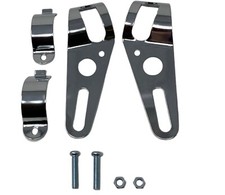 Chrome headlight brackets for - chrome,