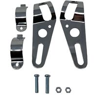 Chrome Headlight Brackets for Suzuki Bandit GSF GSR 250 400 600 650 Forks