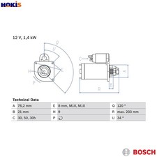 STARTER 0 986 026 220 FOR BMW