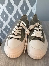 Zara  Ladies Khaki Green Sneaker/ Trainer Size 5 Brand New