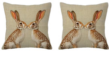 X2 Rabbit Hare Cushion Covers