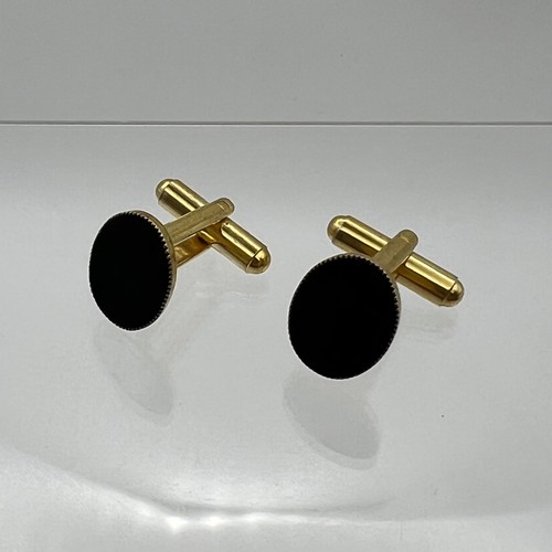 Vintage men gold tone black - men's,