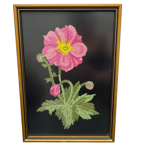 Vintage framed floral - vintage,