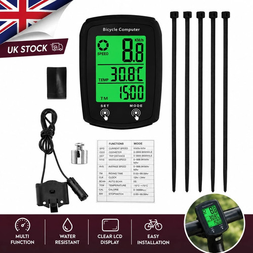 Usb wired bike computer lcd - usb,