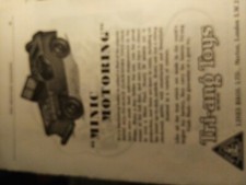Tv1 Ephemera 1946 advert minic jeep triang toys 