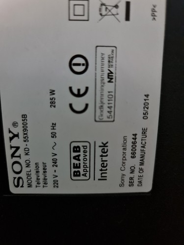Sony 55x9005b breaking - kd-55x9005b,