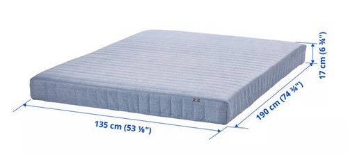 Double mattress sprung - mattress,