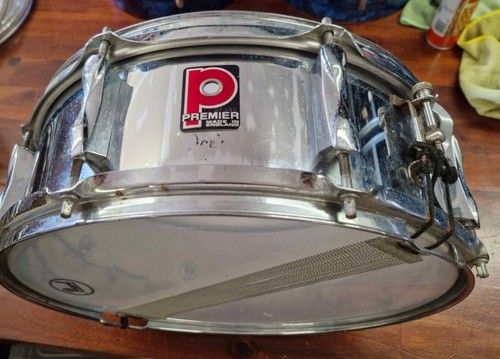 Premier vintage steel snare - vintage,