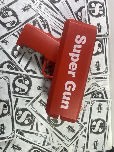 Money shooting gun super - money,