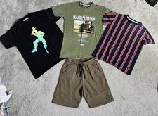 Boys Clothes Bundle Age 9-10 Years Inc Fortnight & Flip Flops Size 5