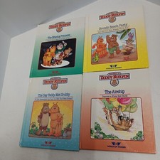 Teddy Ruxpin Lot of 4 1980's BOOKS ONLY No Tapes Lullabies Bears Children Books