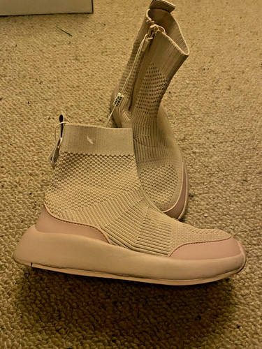 Zara beige sock trainers uk13 - zara,