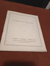 Lewis Radio Company 1959 Cabinets of Distinction catalogue Radiograms etc C