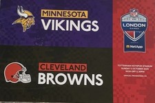 Minnesota Vikings vs Cleveland Browns NFL London Games Programme 2025