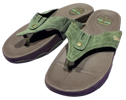 Skechers tone ups olive suede - skechers,