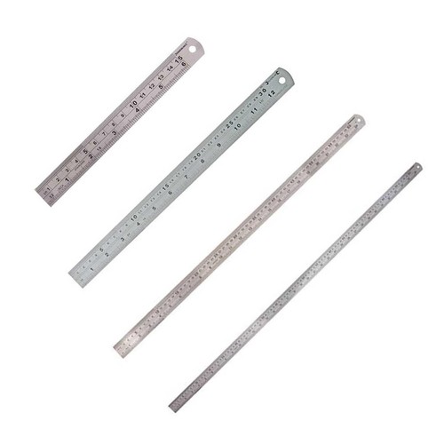 Metal ruler stainless steel - stainless,