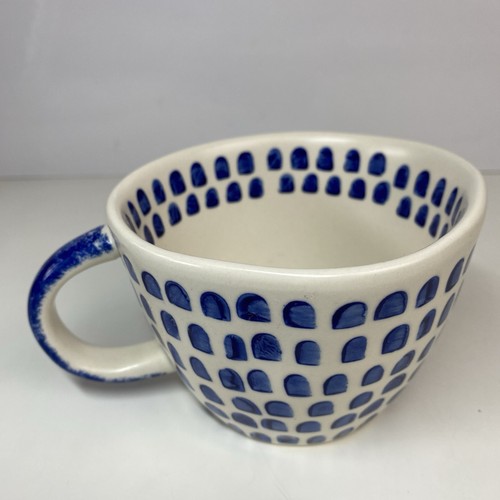 Nutmeg blue and white scandi - white,