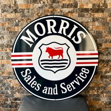 Morris Sales and Service – Vintage Heavy Metal Sign (76 cm / 29.9”)