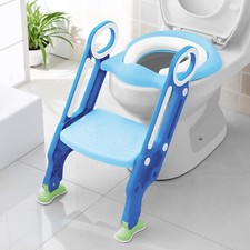 Keplin - Fully Adjustable Kids Potty Training Seat with Step Stool - Soft Padded