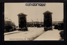 Seaton Delaval - Avenue Gates (removed) - real photographic postcard