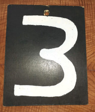 Hand made cricket scoreboard