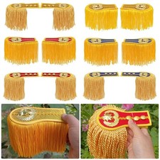 1Pair Multipurpose Tassel Fringe Epaulets  for Drum Horn Band